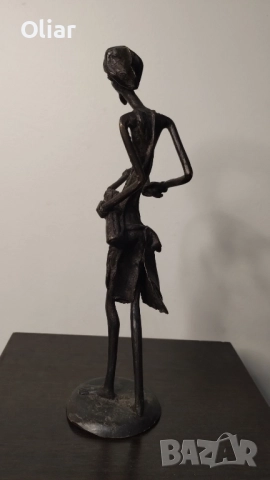 Чудесна статуетка. Метал., снимка 2 - Статуетки - 51956305