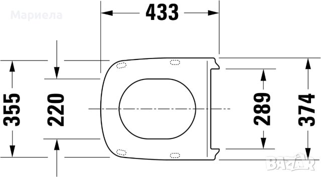 DURAVIT DURASTYLE СЕДАЛКА С КАПАК - ЗАБАВЕНО ПАДАНЕ 0063790000, снимка 5 - ВИК - 40497360