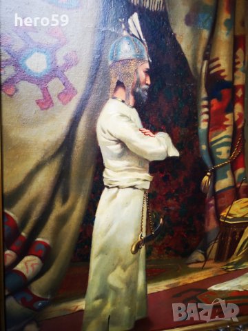 Картина масло-Rudolf Ernst/Търговец продава робиня на султан Baezit 2/, снимка 14 - Антикварни и старинни предмети - 30041390