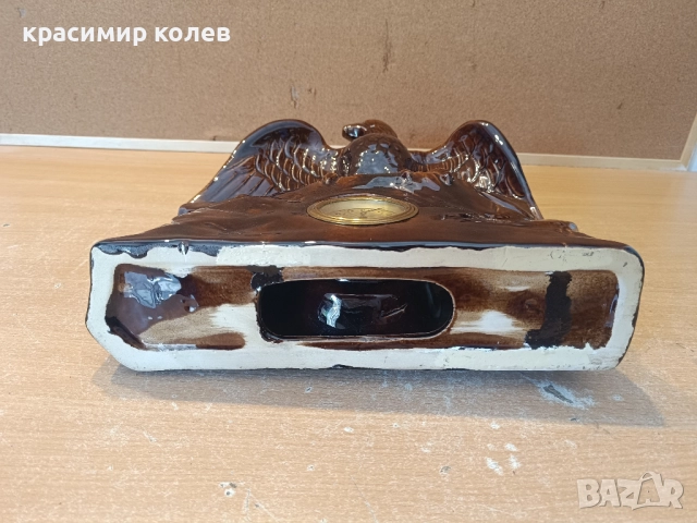 немски керамичен каминен механичен часовник, снимка 7 - Антикварни и старинни предмети - 51654552