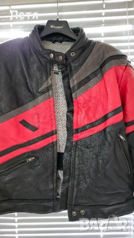 Винтидж кожено мото яке Vanucci moto, снимка 2 - Якета - 51050907