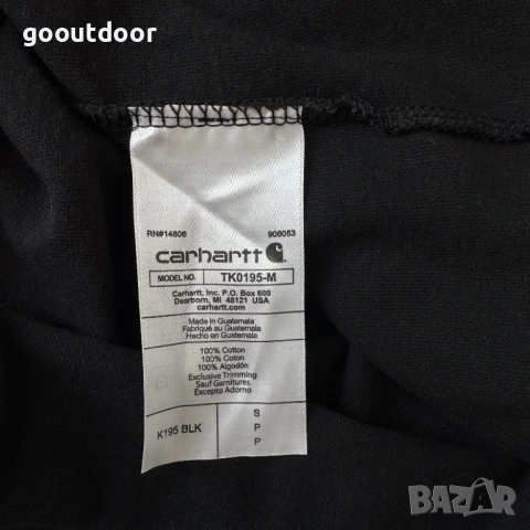 Carhartt Logo T-shirt (S/М), снимка 4 - Тениски - 54261176