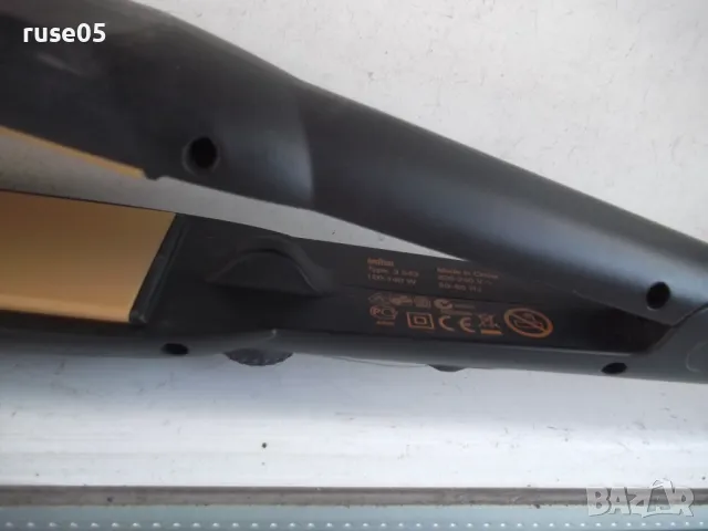 Преса "BRAUN - 3 543" керамична за коса работеща, снимка 6 - Преси за коса - 49013432