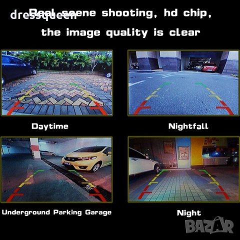 332 Видеокамера за задно виждане на автомобил , снимка 16 - Аксесоари и консумативи - 30535627