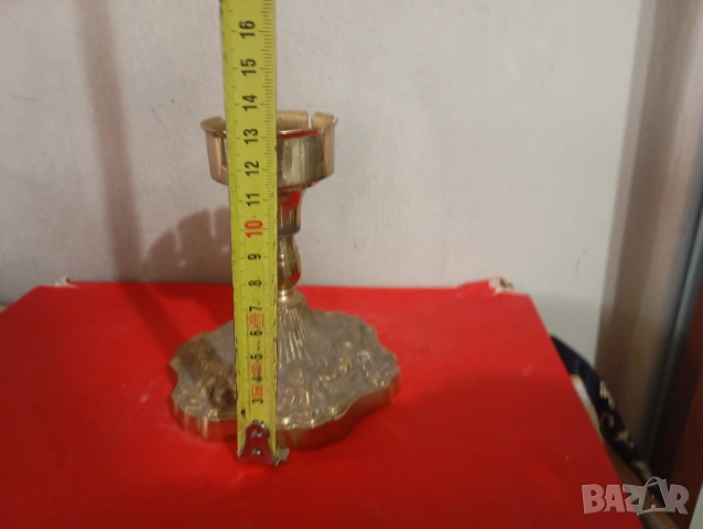 Винтидж свещник, снимка 3 - Други ценни предмети - 54016155