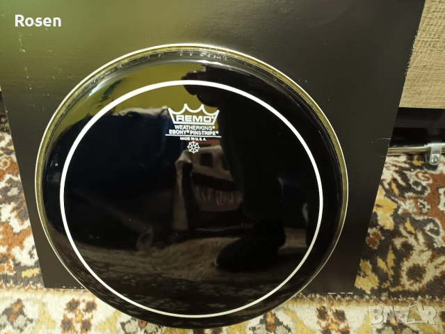 Продавам 10 Remo pinstripe ebony - само пробвана.Цена - 50лв., снимка 5 - Ударни инструменти - 53037006