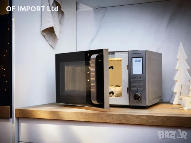 Микровълнова Печка Фурна SILVERCREST SMW 800 F2 ИНОКС, снимка 2 - Микровълнови - 56253297
