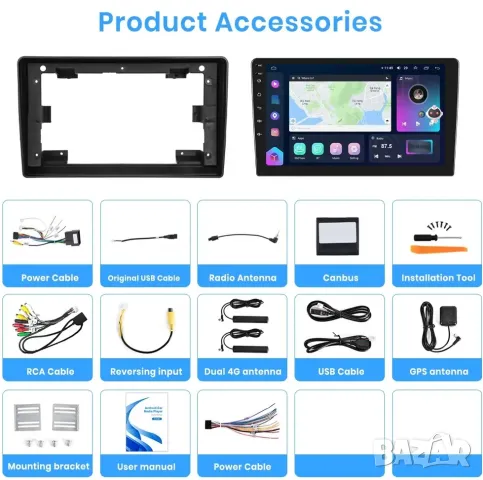 Мултимедия, за Peugeot 308, 308S, Двоен дин, Навигация, дисплей, 2 Дин, плеър, екран, Android, Пежо , снимка 10 - Аксесоари и консумативи - 47469798