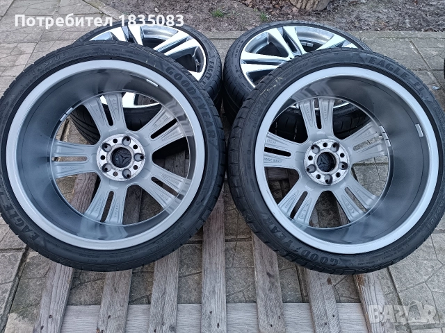 Джанти спорт пакет 19ки 5х112 Mercedes + летни гуми GoodYear, снимка 10 - Гуми и джанти - 52863394