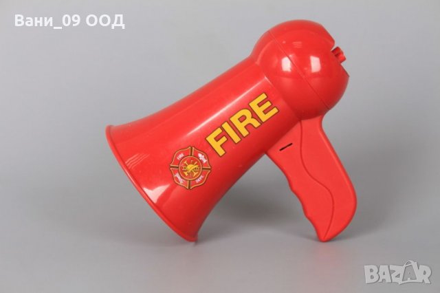 Мегафон с реален микрофон-полицейски или пожарникарски, снимка 2 - Музикални играчки - 35333060