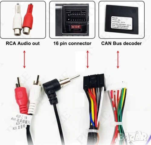 Букса, кабел, CANBUS декодер, JBL, Toyota, LEXUS, Land Cruiser, Prado, RAV4, Sequoia, мултимедия, снимка 3 - Аксесоари и консумативи - 50970460