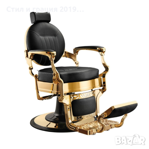 Бръснарски стол Caes Gold, снимка 1 - Бръснарски столове - 44603088
