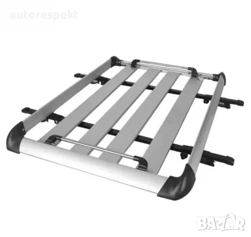 Багажник за покрива на автомобила 127 х 96 х 9 см + напречни греди 