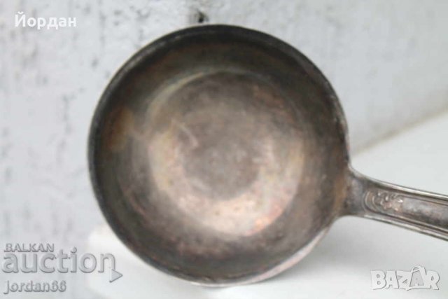 Посребрен черпак, снимка 2 - Антикварни и старинни предмети - 39798896