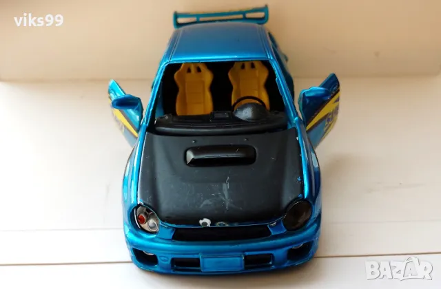 Bburago 2002 Subaru Impreza Wrx - Мащаб 1:24, снимка 7 - Колекции - 49374262