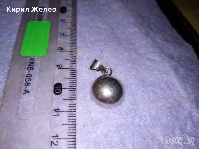 ЕЛЕГАНТЕН СРЕБЪРЕН АНГЛИЙСКИ АРТ ПЕНДАНТ СТЕРЛИНГОВО СРЕБРО 925 РЕТРО МЕДАЛЬОН 25795