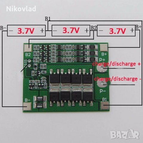  25A 3S  Li-ion with Balance Battery Protection Board , снимка 3 - Друга електроника - 31221716