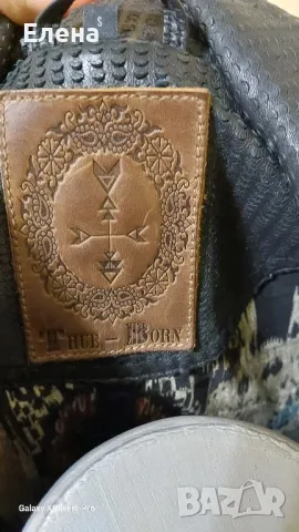 Яке TRUE-BORN. Естествена кожа. размер S., снимка 12 - Якета - 49744286