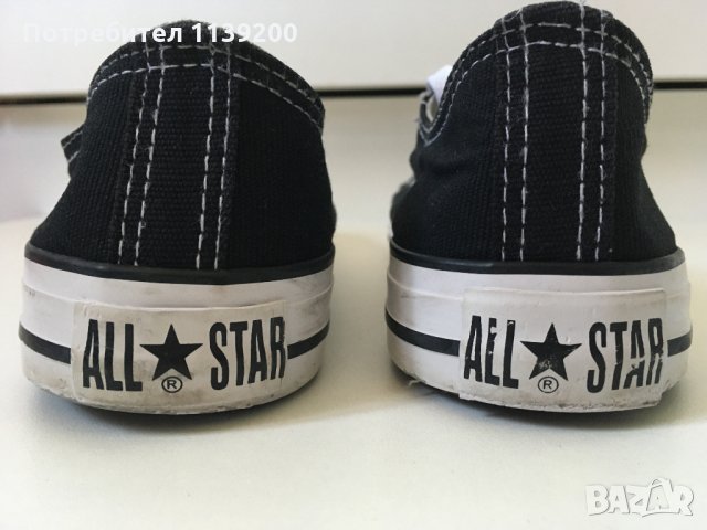 Converce All Star 37-38 черни кецове оригинал, снимка 6 - Детски маратонки - 29879802