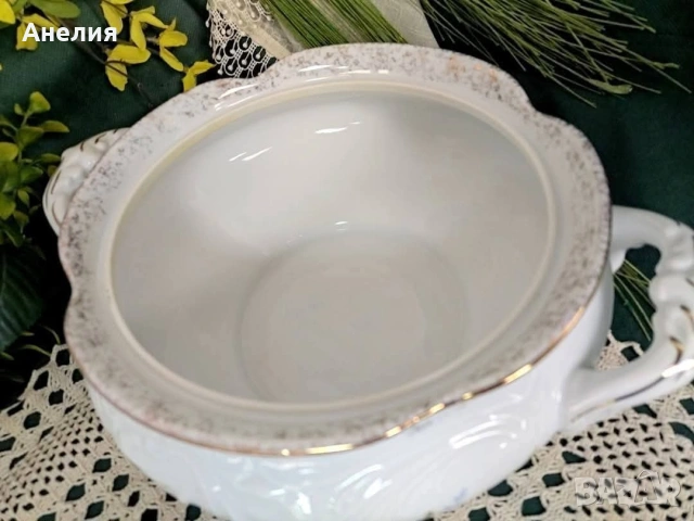 Wawel Poland красота седеф с рози, снимка 8 - Чаши - 54152570