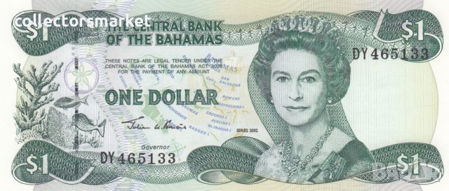 1 долар 2002, Бахамски острови