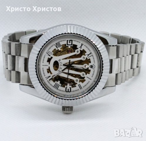Дамски луксозен часовник Rolex Crown Skeleton , снимка 13 - Дамски - 37047692