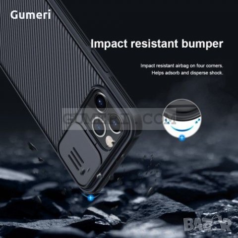 Apple iPhone 12 / 12 Pro Противоударен гръб с капаче за камерата , снимка 5 - Калъфи, кейсове - 31815900