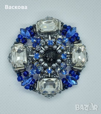 Ръчно изработена брошка Космос, снимка 2 - Други - 34028423