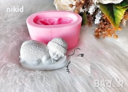 Бебе Калинка с шапка силиконов молд форма калъп фондан гипс шоколад пита торта декор, снимка 4 - Форми - 37741867