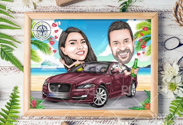 Карикатури по поръчка, снимка 9 - Картини - 50626562