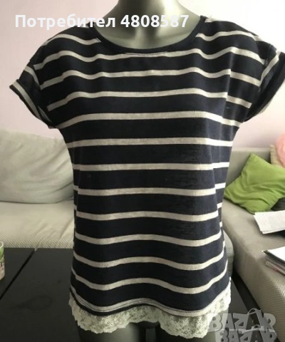Дамска тениска на райе