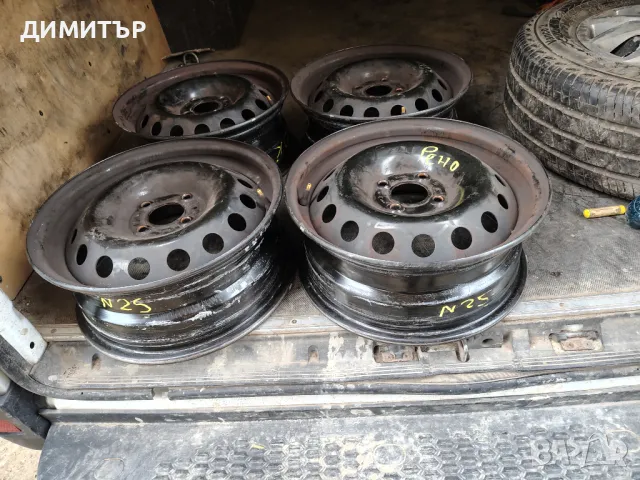 4бр.ЖЕЛЕЗНИ ДЖАНТИ 15ки за РЕНО 4x100 6j цена за брой, снимка 2 - Гуми и джанти - 50040516