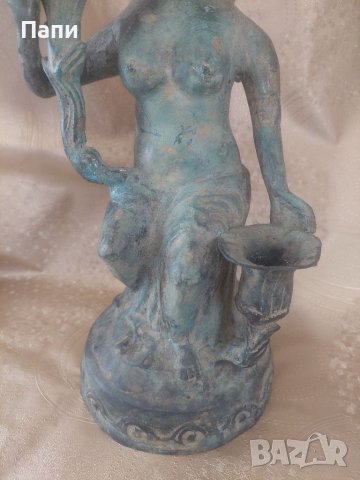 Бронзова италианска скулптура от 19-ти век, снимка 4 - Антикварни и старинни предмети - 39613016