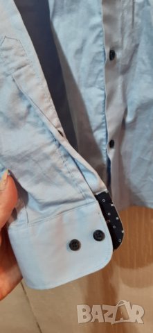 Мъжка риза H&M Slim Fit, снимка 12 - Ризи - 32384387