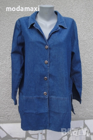 3XL+ Нова дънкова риза/ сако Main Street 