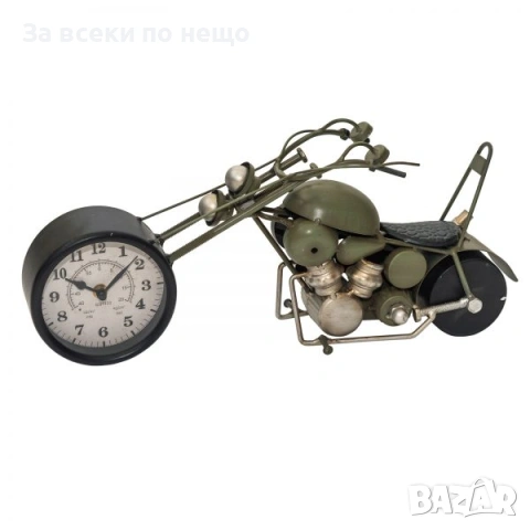 Настолен метален часовник Мотоциклет, 2 цвята Код P2083, снимка 3 - Други - 54035120
