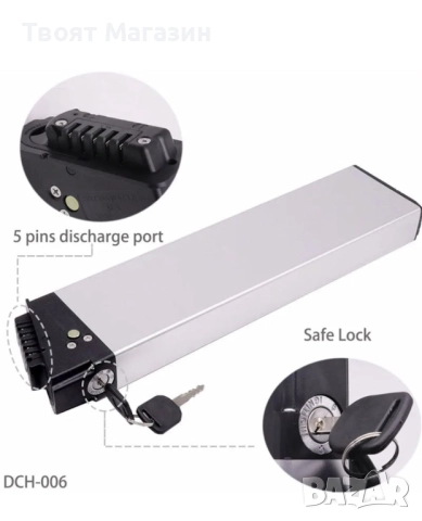 Батерия 36V 12.5Ah за електрически велосипед – 410 мм, снимка 2 - Части - 51548629