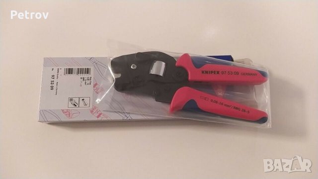 KNIPEX No.97 53 09 - ТОП PROFI Кримпклещи 0,08 - 16 mm² !! ЧИСТО НОВИ !! ORIGINAL KNIPEX GERMANY !! , снимка 1