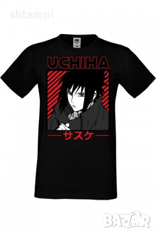 Мъжка тениска Naruto Sasuke Uchiha 02,Анимация,игра,Празник,Повод,