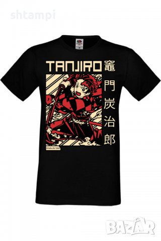 Мъжка тениска Demon Slayer Tanjiro Kamado 02,Анимация,игра,Празник,Повод,, снимка 2 - Тениски - 37936770
