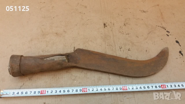отличен кован възрожденски косер, секира сатър , снимка 10 - Антикварни и старинни предмети - 50588750