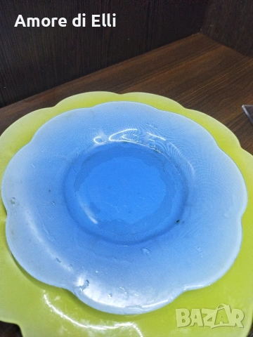 Големи плата ARCOPAL (Франция) – Океансиньо закалено стъкло – 7 бр. (Цена за брой), снимка 5 - Прибори за хранене, готвене и сервиране - 53918738