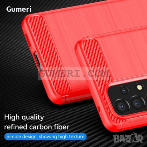 Samsung Galaxy A53 5G Противоударен Силиконов Гръб - Карбон, снимка 9 - Калъфи, кейсове - 36540732