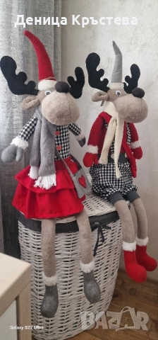 Коледни елени ИЗЦЯЛО РЪЧНА ИЗРАБОТКА!, снимка 2 - Други - 52041627