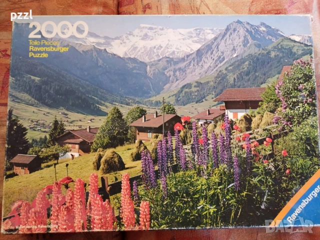 Пъзел "Adelboden” Ravensburger 1976г. 2000 части