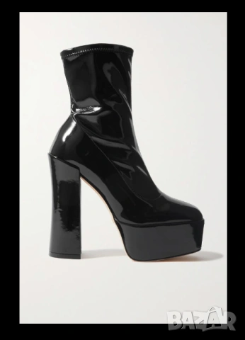 Skyhigh 145 Лачени Ботуши на платформа на луксозната марка Stuart Weitzman. номер 38,5- и 39 