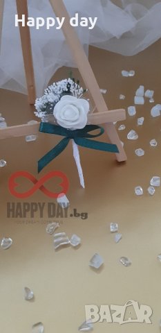 Сватбени бутониери - бутониера за ревер Ив - мини, снимка 3 - Кетъринг - 14769166
