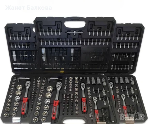 Куфар с инструменти Гедоре 172 части с 3 броя тресчотки