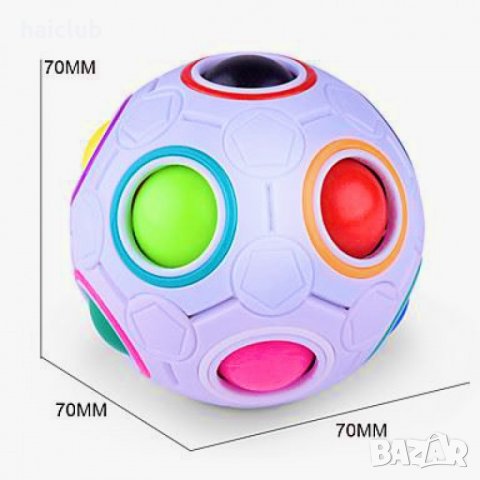 Топка на рубик /Попит/Pop it/Fidget ball/Топка Рубик , снимка 2 - Образователни игри - 31781042