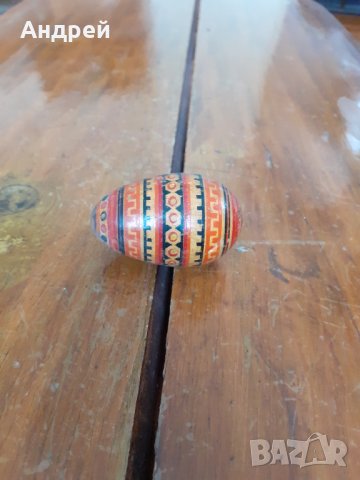 Старо дървено яйце, снимка 1 - Други ценни предмети - 31435772